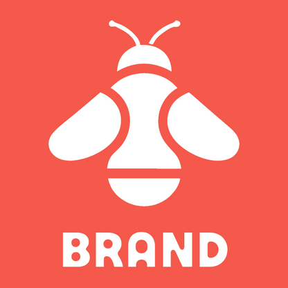 Flat Fill Overhead Bumblebee Silhouette Badge preview