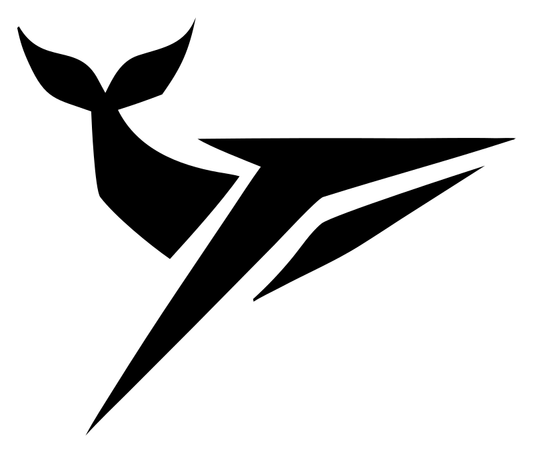 Sharp Angular Diving Whale Speed Mark