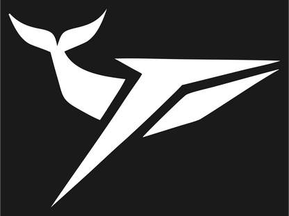 Industrial Bolt Whale Dart Emblem #1a1a1a/#ffffff