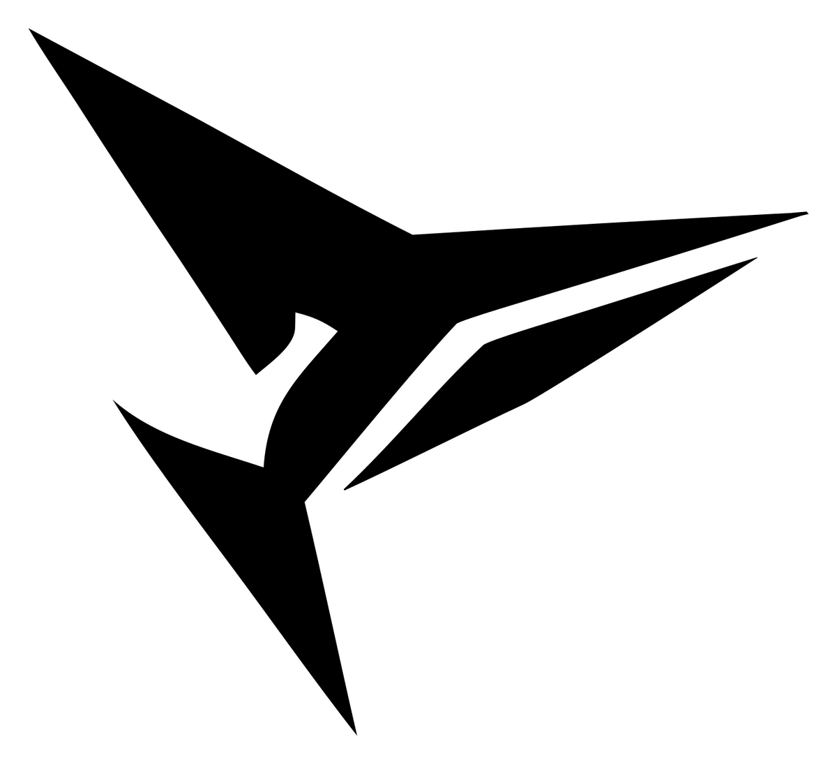 Razor Edge Fractured Whale Strike Crest #ffffff/#000000