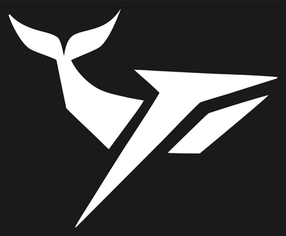 Industrial Angular Rocket Whale Speed Mark #1a1a1a/#ffffff
