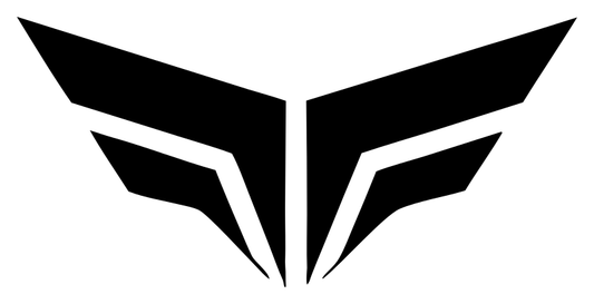 Split Chevron Whale Tail Flight Crest