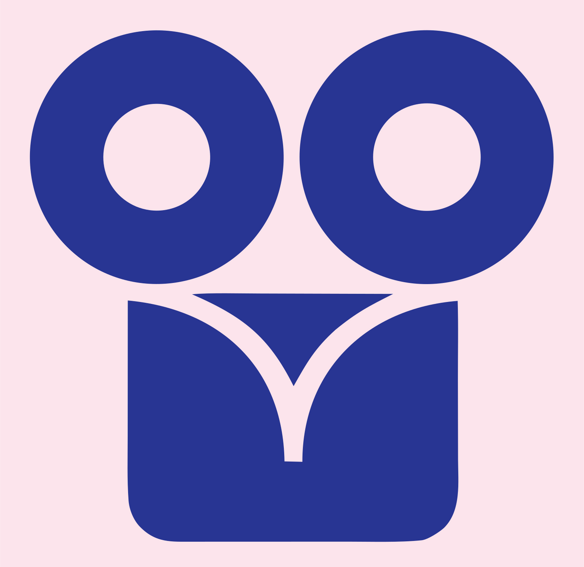 Rabbit Bold Geometric Icon #fce4ec/#283593