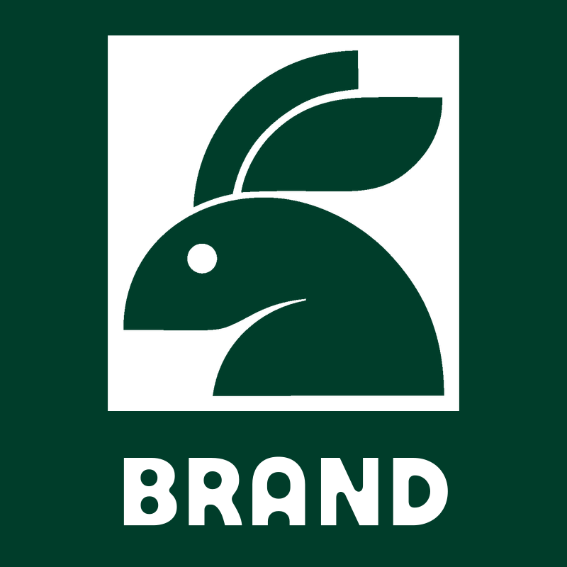 Bold Geometric Side Profile Rabbit Mark preview