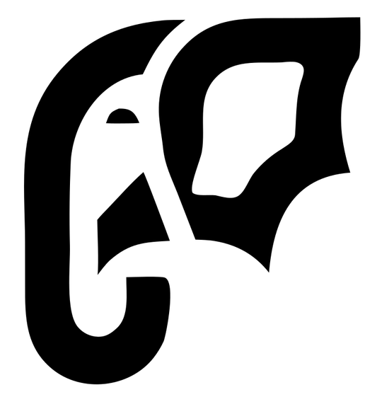 Bold Elephant Trunk Logo