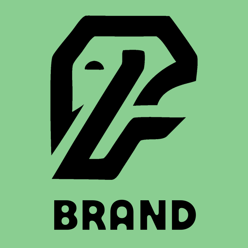 Bold Letterform Elephant Hidden Face Emblem preview