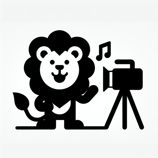 Lion and Camera Logo