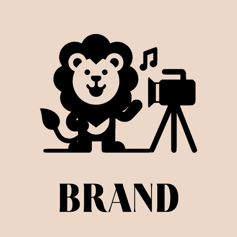 Cheerful Lion and Camera Logo preview