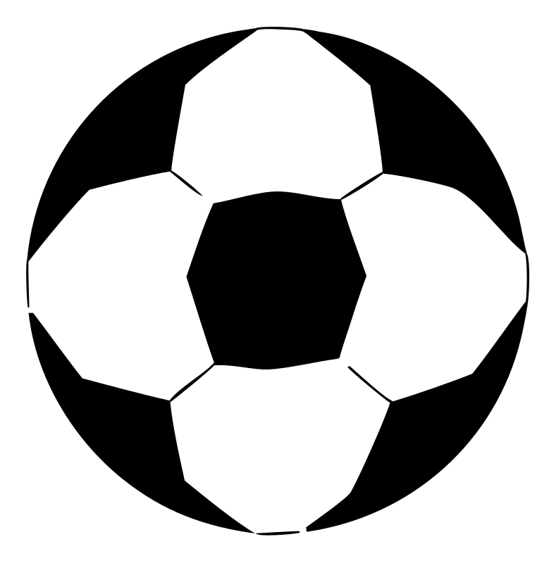 Negative Space Classic Soccer Ball Mark