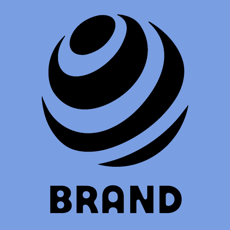 Negative Space Curved Stripe Globe Mark preview