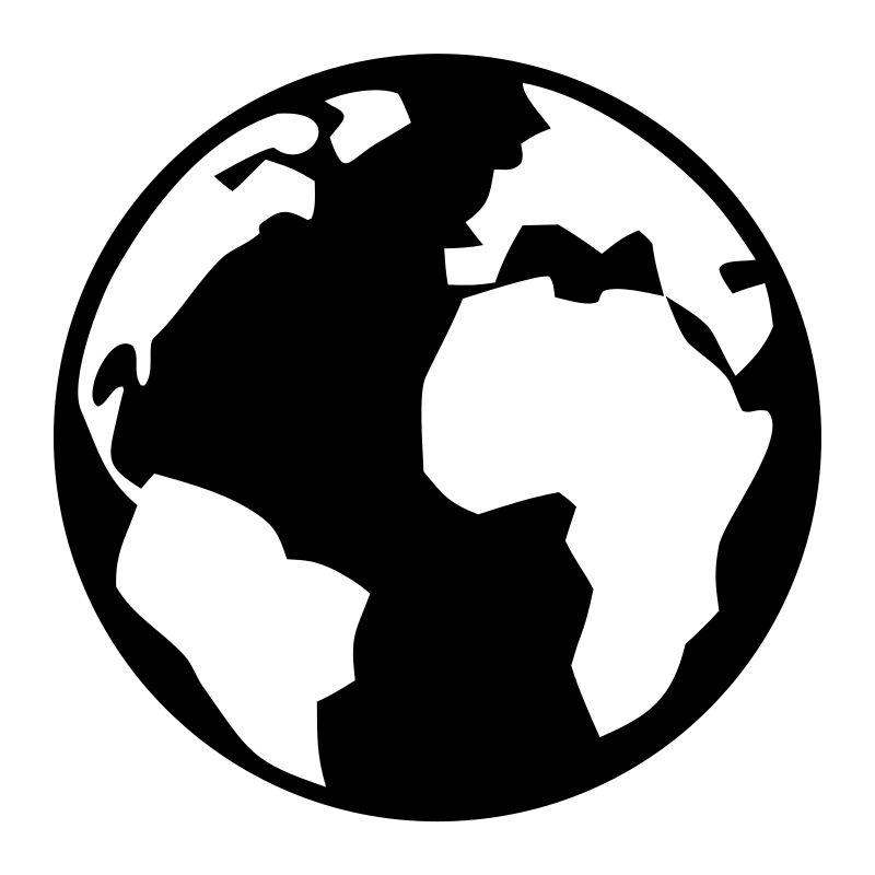 Negative Space Globe Panel Soccer Ball Badge