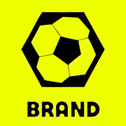 Bold Hexagon Border Soccer Ball Badge preview