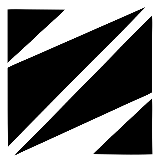 Slashed Square Negative Space Soccer Mark