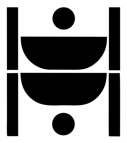 Brutalist Split Court Basketball Mark