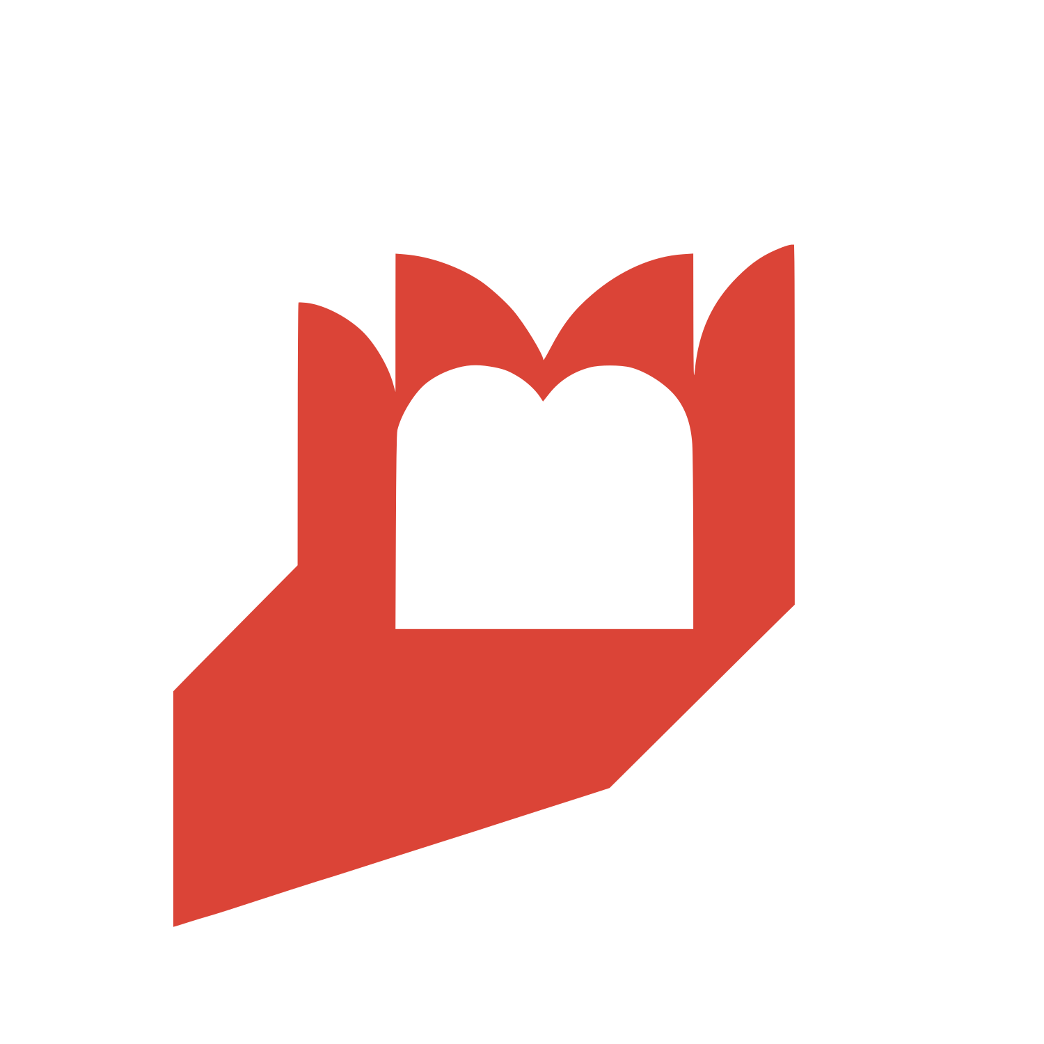 Cat Heart Logo #DB4437