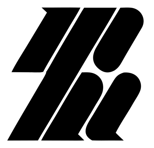 Brutalist Slashed Letter R Basketball Mark