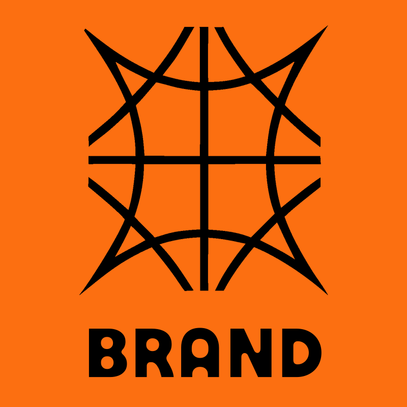 Brutalist Spiked Globe Grid Basketball Crest preview