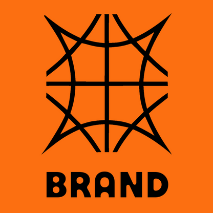 Brutalist Spiked Globe Grid Basketball Crest preview