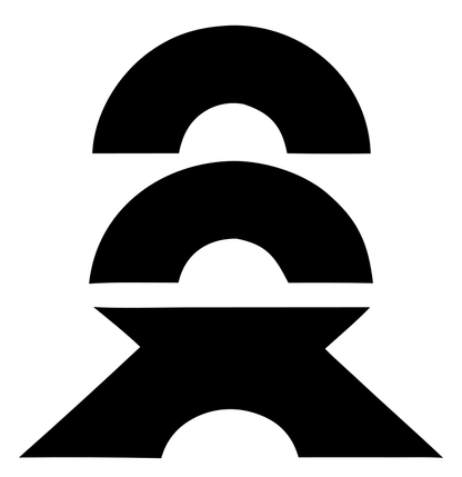 Layered Arch Abstract Skateboarder Figure Mark