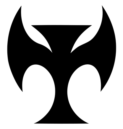 Dark Wing Demon Cross Skateboard Mark