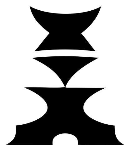 Stacked Concave Tier Skateboard Tower Mark