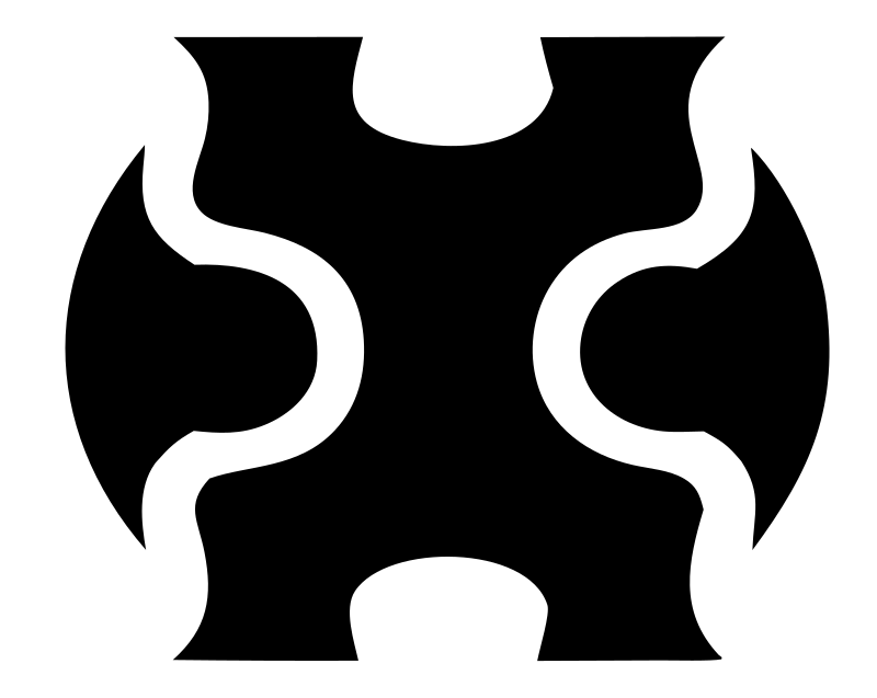 Interlocking Puzzle Piece Skateboard Badge
