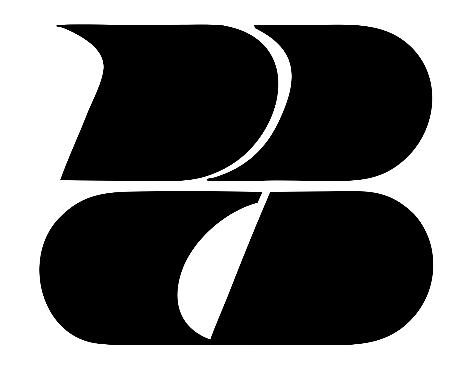 Bold Stacked Bicycle Icon #ffffff/#000000