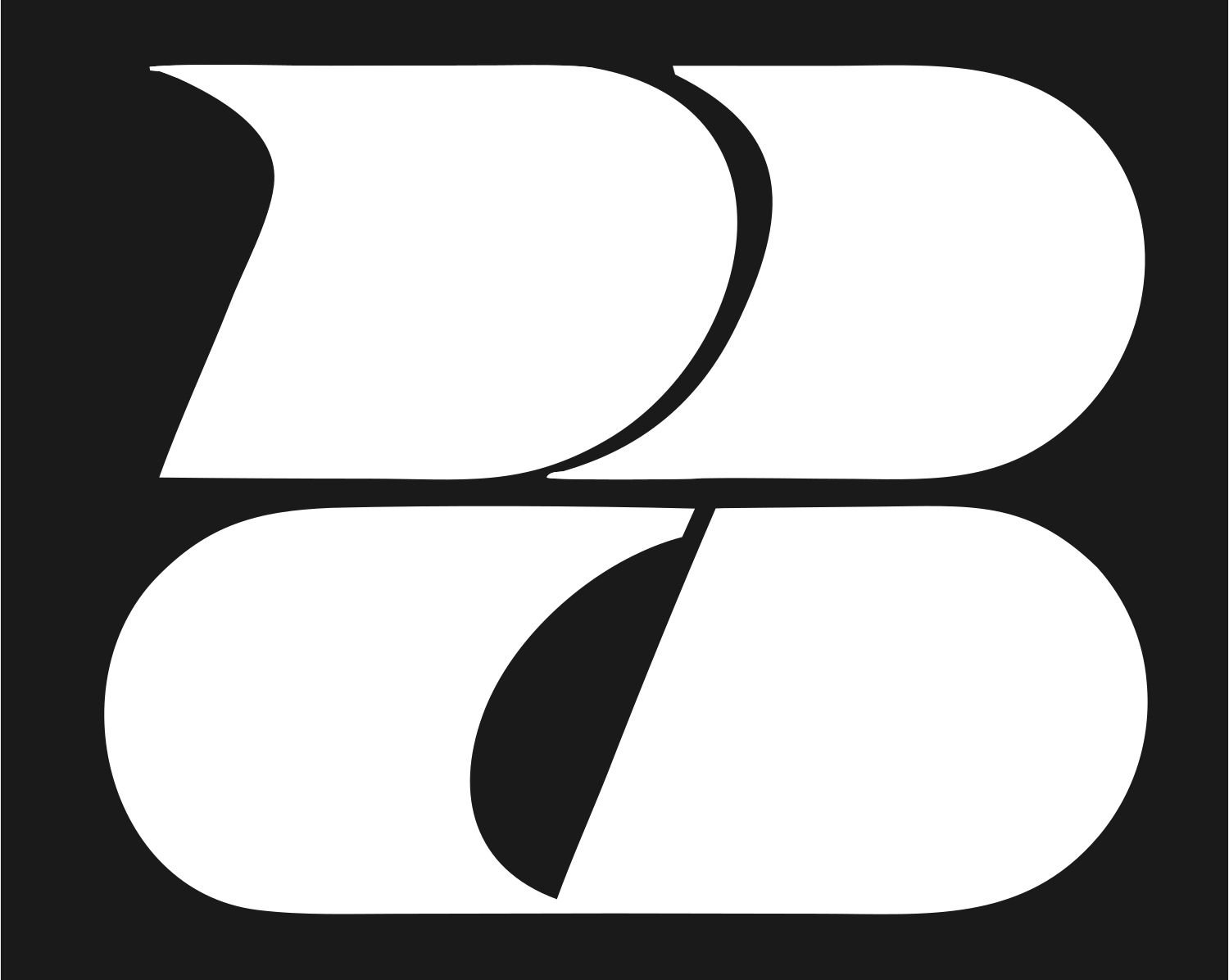 Bold Stacked Bicycle Icon #1a1a1a/#ffffff