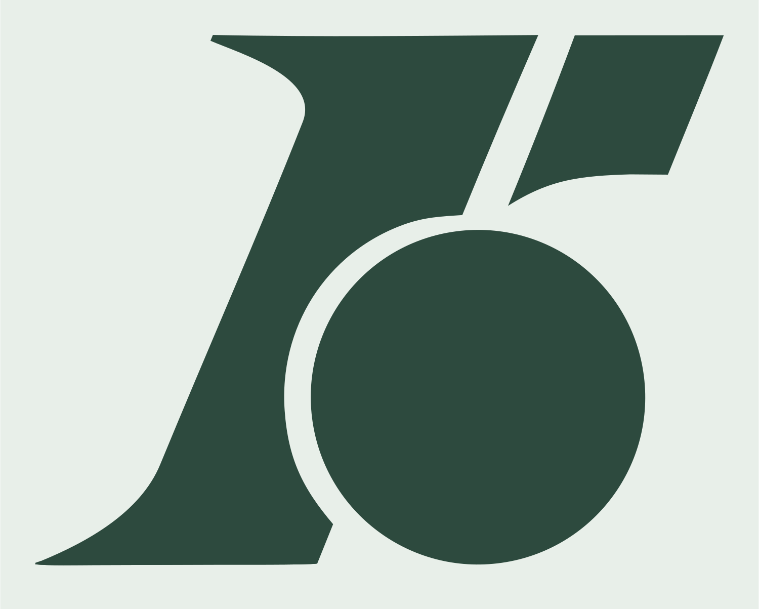 Bold Cycling R Circle Badge #e8efe9/#2d4a3e