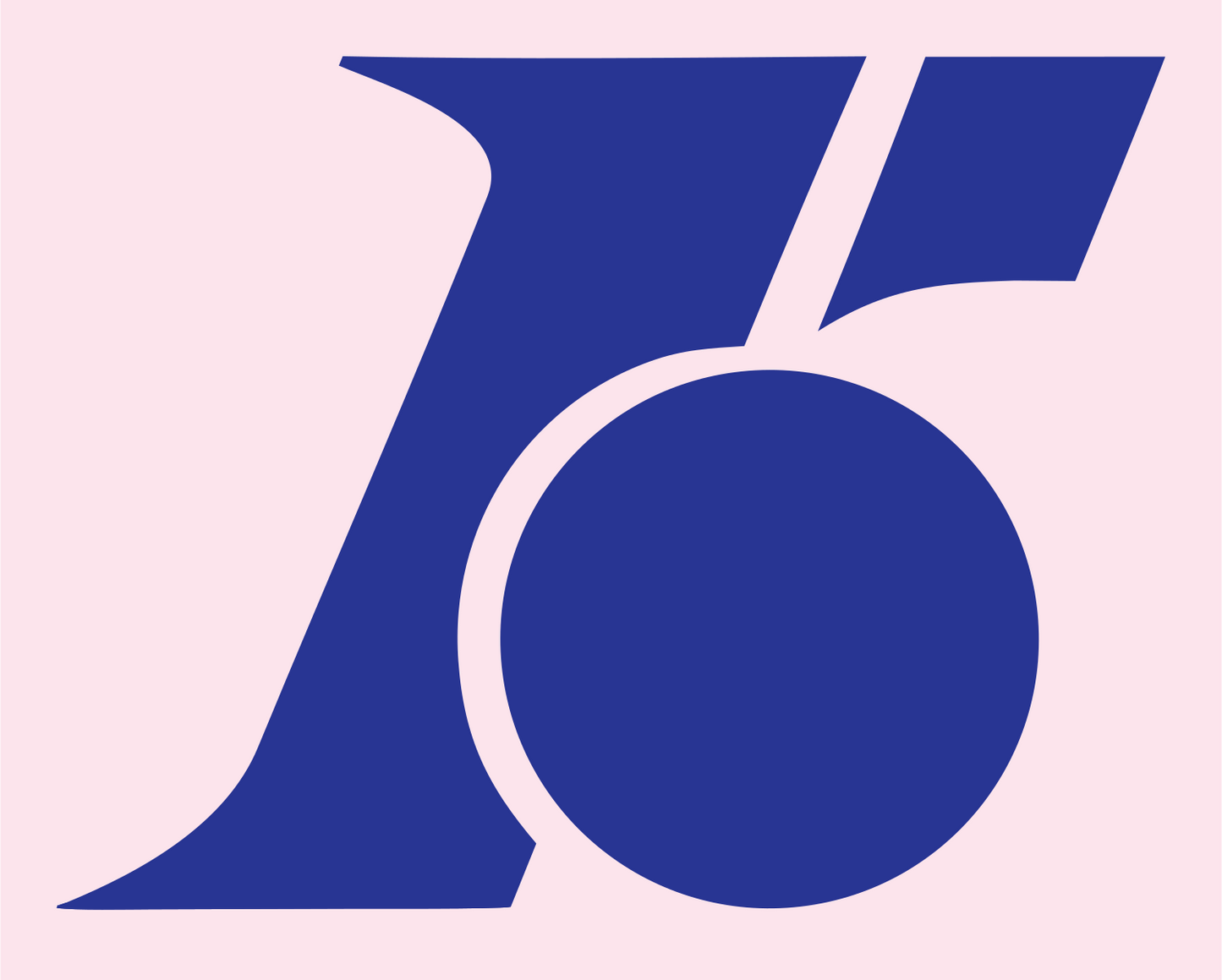 Bold Cycling R Circle Badge #fce4ec/#283593