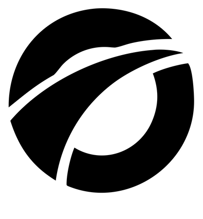 Pictogram Leaf Streak Globe Surfboard Mark #ffffff/#000000