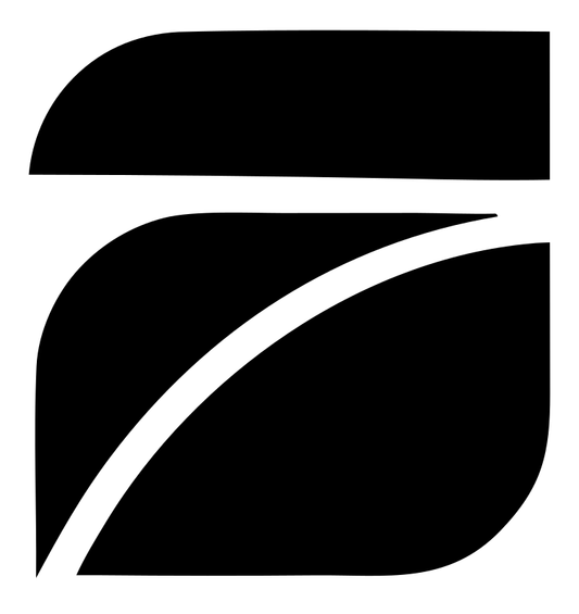 Split Curve Surfboard Deck Pictogram Badge
