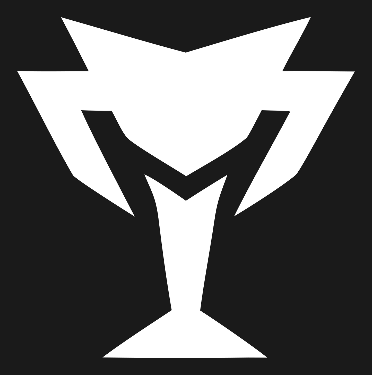 Industrial Jagged Spike Trophy Mark #1a1a1a/#ffffff
