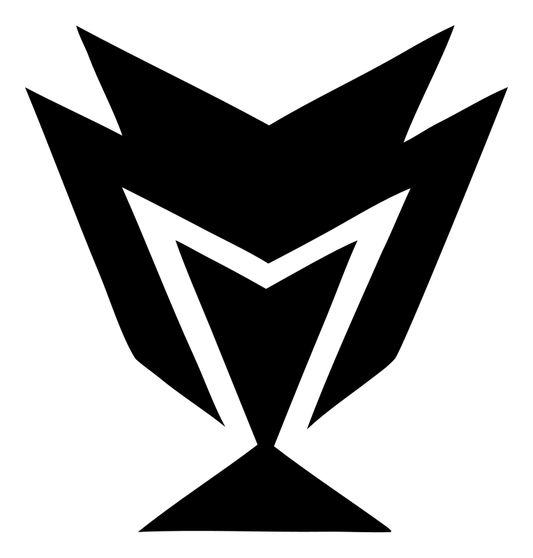 Sharp Lightning Bolt Trophy Crest