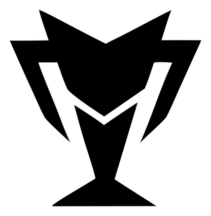 Industrial Angular Trophy Champion Emblem #ffffff/#000000