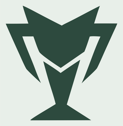 Industrial Angular Trophy Champion Emblem #e8efe9/#2d4a3e