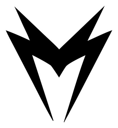 Jagged Double Lightning Strike M Mark