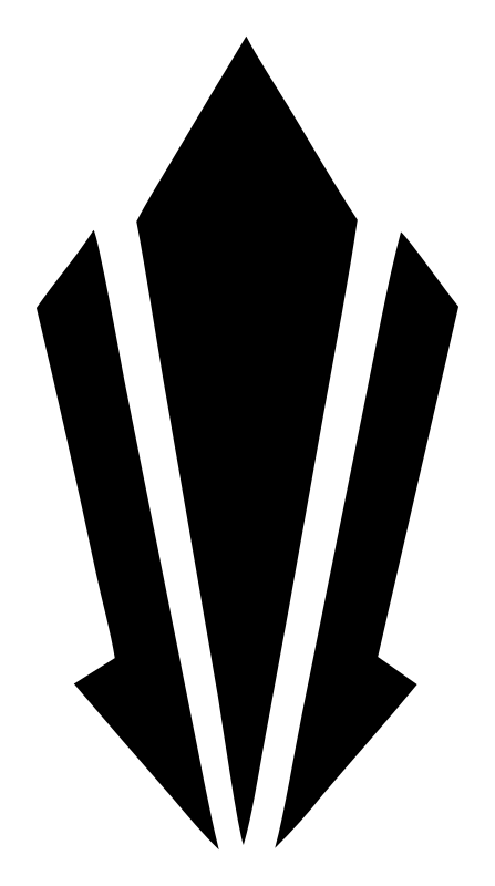 Industrial Triple Blade Crystal Trophy Mark
