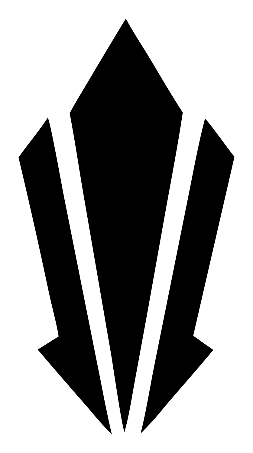 Industrial Triple Blade Crystal Trophy Mark #ffffff/#000000