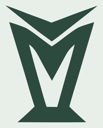 Industrial Angular M Shield Trophy Mark #e8efe9/#2d4a3e
