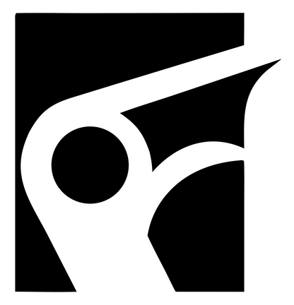 Negative Space Block Whistle Square Mark #ffffff/#000000