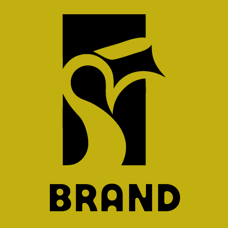 Negative Space Calligraphic Whistle Rectangle Mark preview