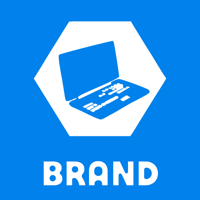Negative Space Hexagon Laptop Crest preview