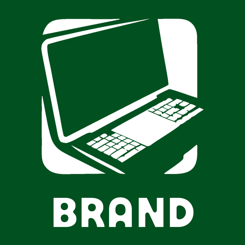 Negative Space Angled Laptop Keyboard Icon preview