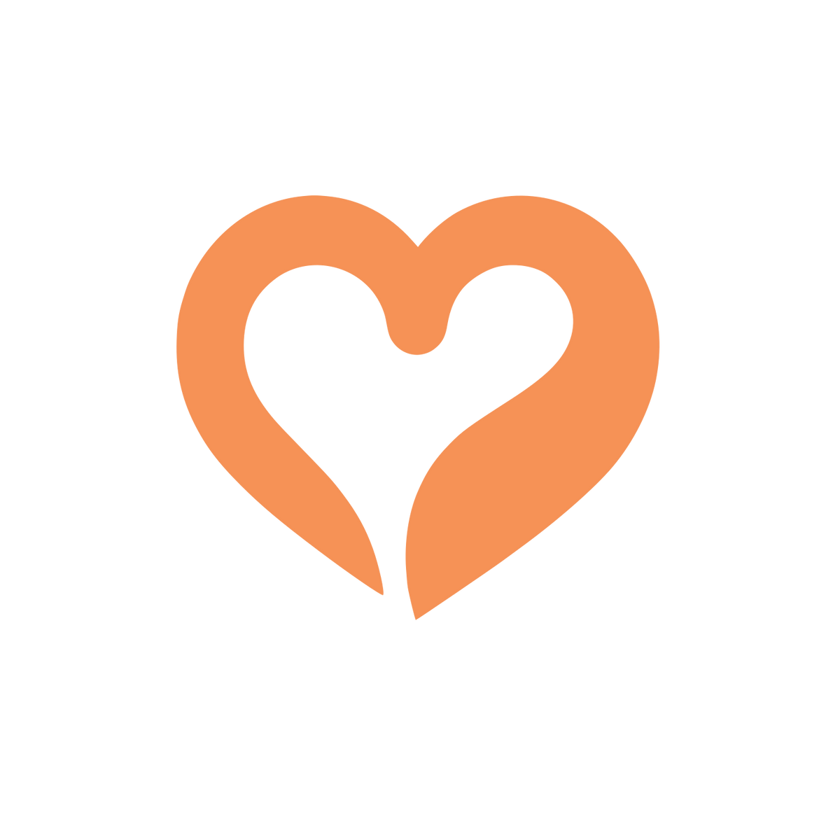 Simple Heart Logo #F69256
