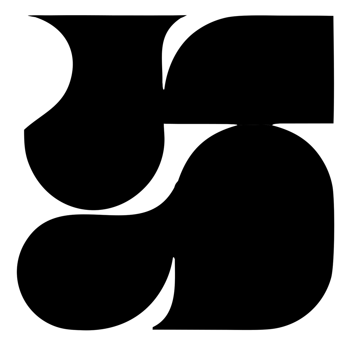 Bold Pinwheel Smartphone Rotation Mark #ffffff/#000000