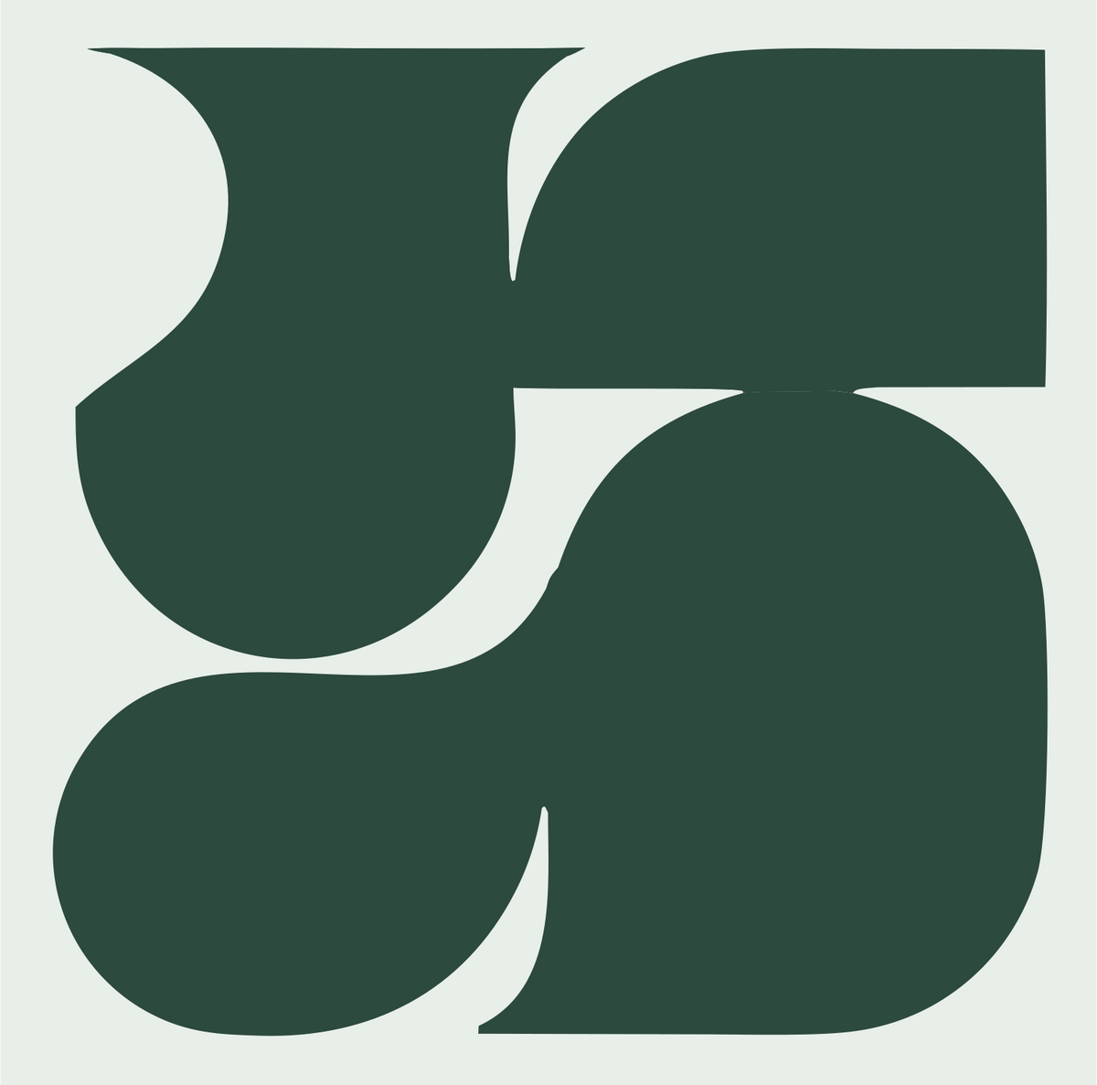 Bold Pinwheel Smartphone Rotation Mark #e8efe9/#2d4a3e