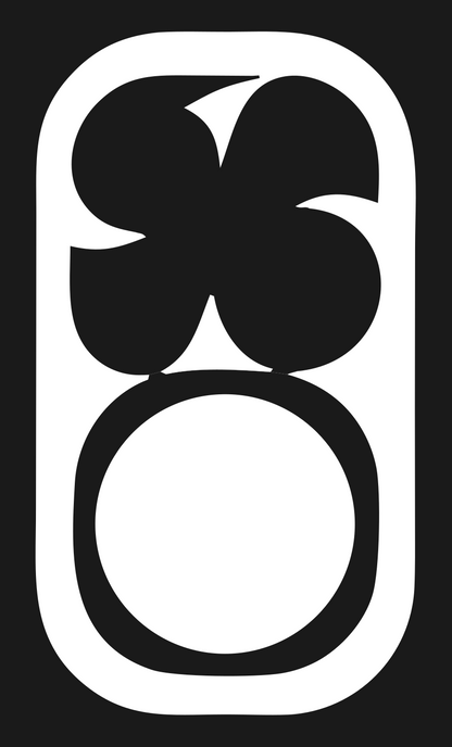 Flower Circle Smartphone Dual Mark #1a1a1a/#ffffff