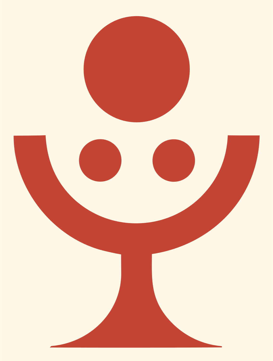 Microphone Bold Logo #fff8e7/#c44536