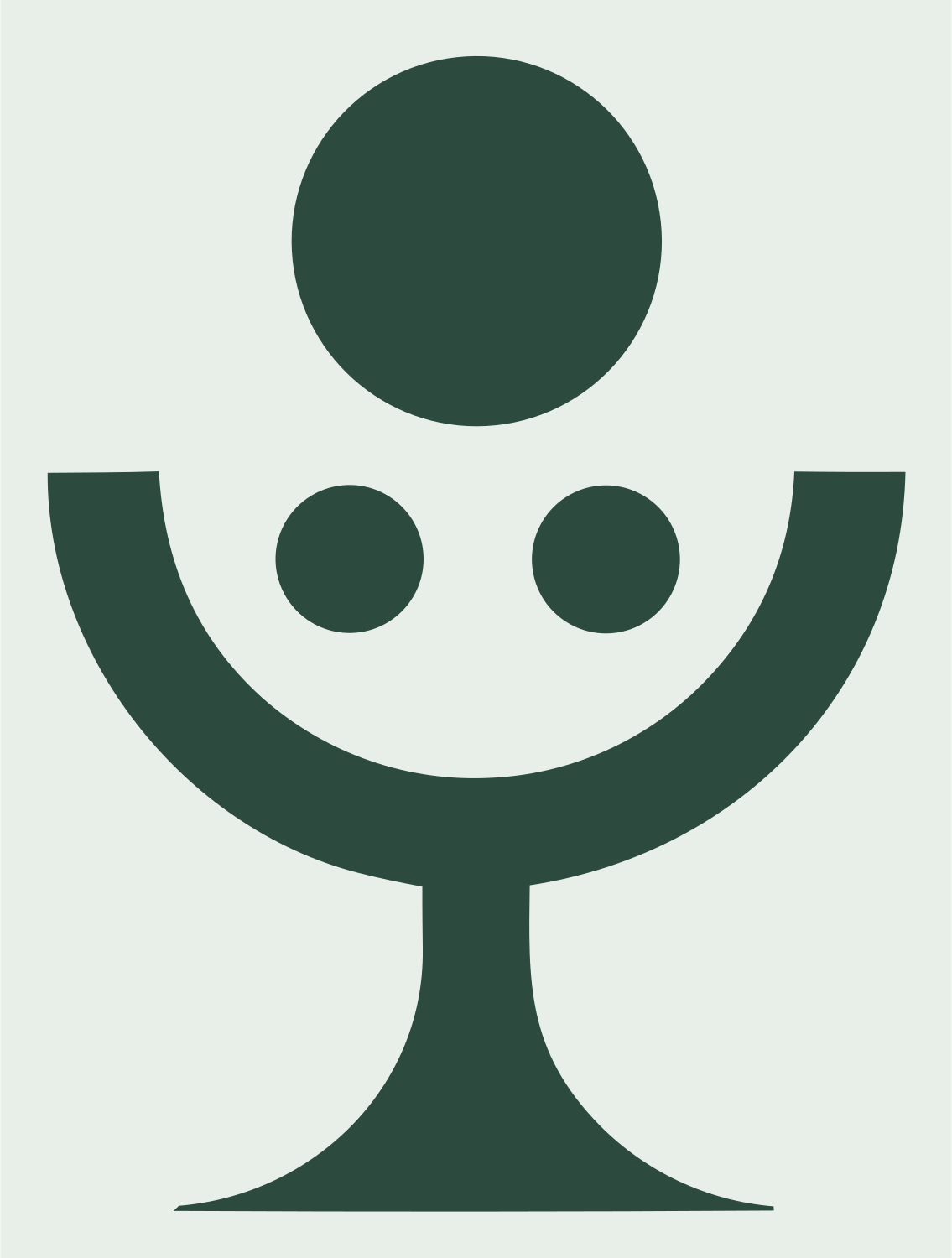 Microphone Bold Logo #e8efe9/#2d4a3e
